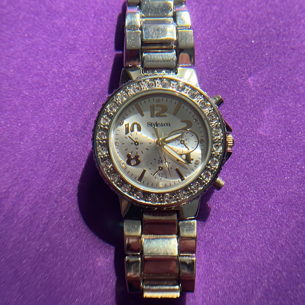 Style & Co Ladies Rhinestone Watch - Picture 13 of 15